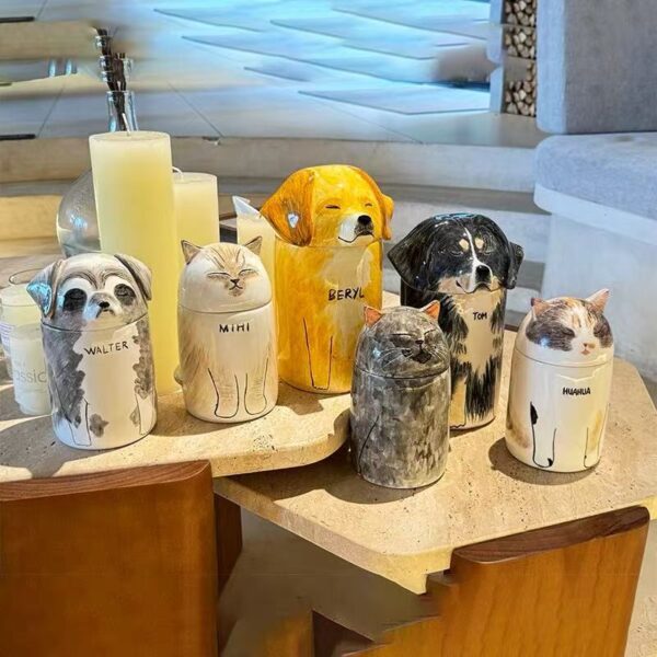 🐾 Custom Hand-Painted Pet Memorial Urn