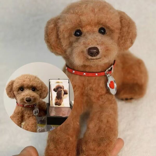 🐾 Custom Realistic Wool Felt Pet Doll